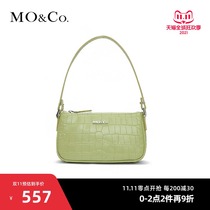 MOCO2021 summer new products embossed cow leather chain shoulder bag MBA2HBG003 Moanke