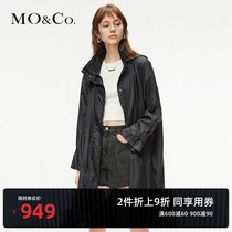 MOCO spring new product light letter printing medium and long gender-free jacket Mo Anke