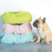 Pet Kennel Cover Thick and thin Nest Cushion Protective Cover Waterproof Anti-Grab Removable Wash Spare Nest Cover Round Cushion Cover