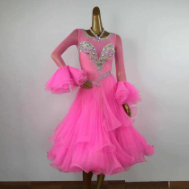 Waltz performance Costume National Standard dance performance modern dance competition skirt ballroom dance big swing plus drill skirt square dance skirt