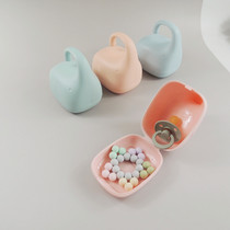  New jelly color pacifier storage box teether box Portable portable out-of-home baby pacifier box