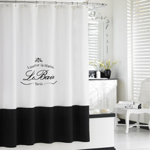European Classic special romantic fashion polyester fabric thick waterproof and mildew proof single version bathroom partition curtain shower curtain