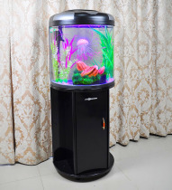 Minjiang cylindrical semicircular glass fish tank aquarium water-free lazy ecological living room small household goldfish tank