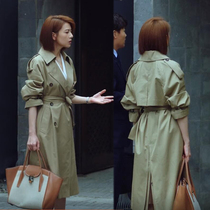 Perfect mate with high round Chen Shan with the same style of wind clothes High Superior Temperament Jacket Loose Coat 2022 Spring