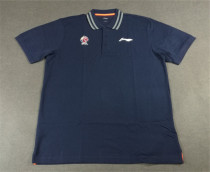 Zhong Nanshan with Li Ning sponsored CBA player version coach official men polo shirt short sleeve T-shirt APLH677