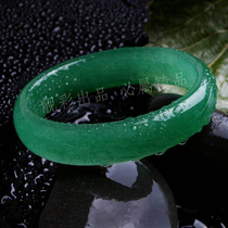 Beautiful color natural green Dongling stone refined narrow version flat bracelet bracelet bracelet inner diameter 60-64mm