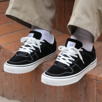 Naughty OllieSkate sliding board shoe vulcanising ins black shock absorbing abrasion-proof full-turned fur low-help sliding plate shoes