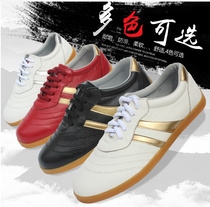 New Products Tai Chi Shoes Bull Leather Soft Oxford Bottom Tai Chi Leather Shoes Joshan Tai Chi Martial Arts Shoes Men And Women Sneakers