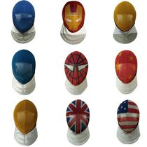 Fencing equipment soldiers hit childrens fencing mask color adult face foil sword epee mask helmet competition