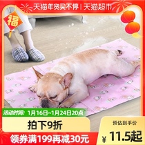 Pet dog ice mat cat mat summer sleep with cooling mat mat summer waterproof ice silk sleeping mat ice nest