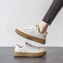 Nicole veve thick bottom small crowdsheet Shoes Spring small white shoes 2022 Spring Bull Fascia Bottom Women Shoes Board Shoes
