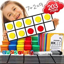 Magnetic ten Garray teaching aids Number of Enlightenment Mathematics Digital Early teaching Toys transparent plus subtraction Patchwork more than 100 Board