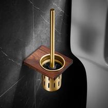 Toilet cleaning solid wood toilet toilet toilet brush set home Nordic wall-mounted creative punch-free personality cleaning brush
