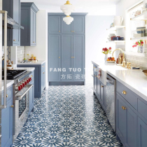 Nordic Net red small flower piece bathroom bathroom kitchen floor tile cafe wall brick bar ins tile 200