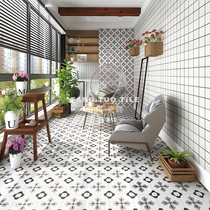 Nordic Net red all porcelain ins Wind tile kitchen wall tile tile toilet floor tile 200x200 flower pieces