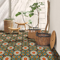All porcelain Nordic retro ins small tiles Bathroom kitchen non-slip floor tiles Restaurant bathroom toilet art wall tiles