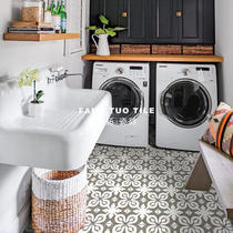 European style retro tile bathroom kitchen balcony non-slip floor tiles small tiles bathroom wall tiles floor tiles floor tiles floor tiles