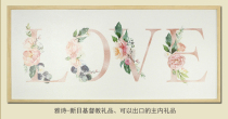  LOVE-Decorative photo frame painting couple wedding wedding hanging painting Oil painting oil painting frame