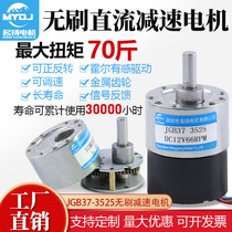 DC Brushless Gear Motor 12v24v Large Torque Gear JGB37-3525 Micro Low Speed Electric Motor