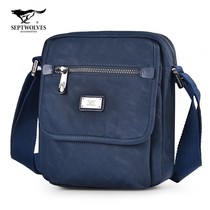 Seven Wolves Men Single Shoulder Bag Oxford Buns Satchel Satchel Satchel Satchel Satchel Bag BAG BACKPACK Inclined Cross Sail Bag