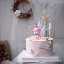 Boys and girls Princesses fairy tale cartoon rabbit girl crown prince rabbit ears girl cake decoration ornaments