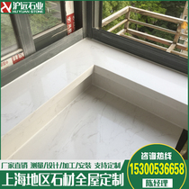 Yasi white window sill marble countertop window sill threshold stone background wall window cover door set custom bay window