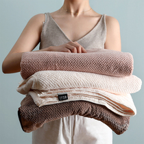 Swimming bath towel Absorbent quick-drying long large towel household than pure cotton soft does not lose hair Adult childrens towel