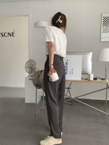 Homemade with a cavity-tuned design sense Western pants are thin jue Two-color long style Western pants straight-cylinder small pair of pants