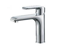 Four-dimensional swell single-hole basin faucet