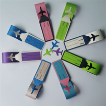 Luggage tags outdoor mountaineering travel trolleys sports bags identification tags two-color with PU boarding check-in tags