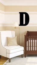 Munch Oversized Black Wood Letters D
