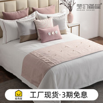 Pink princess girl room bedding eleven sets of model room soft clothing childrens bedding design can be customized