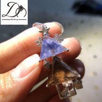 Big Dream Crystal natural blue crystal blue line Stone Blue hair crystal design inlaid private custom live link