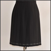 Swallowjk home spring and autumn black JK uniform skirt 24 pleated girls school uniform solid color pleated skirt