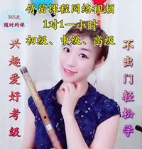 Jiner musical instrument teaching bamboo flute hole gourd silk Bau network video online one-on-one professional guidance course