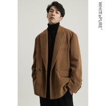 (WHITT EPURE)WP Shirakawa heavy padded corduroy casual blazer men autumn and winter