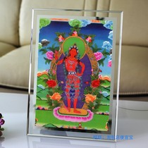 Customized Vajra yoga Mother portrait photo paper plastic seal thangka Vajra yoga mother observation picture frame setting