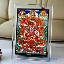 Customize the Matau King Kong portrait photographic paper plastic packaging Donka Buddhism Myitong Matau Ming Wang Buddha painting Swaying Desk Photo Frame
