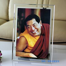 Pure handmade Buddha and Bodhisattva Thangka portrait King Ruyi Bao 007 photo paper double-sided plastic photo frame setting