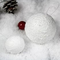 Environment arrangement Christmas decoration snowball foam ball ball ball hanging kindergarten window props painted toy ball