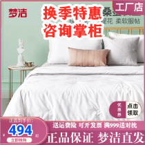 Dreamlike silk quilt 100% Double Palace Cocoon Mulberry Silk Winter quilt Two-in-two The mother spun by the full pure cotton spring and autumn dreamlike home