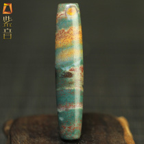 Tianzhu natural Tibetan genuine nine-eyed stone shale old cinnabar rough Tianye pendant Necklace pendant Tibetan jewelry