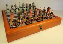 American Chess Oriental Warriors Warriors warriors styling pawns to store chessboard classic Atlantic chess