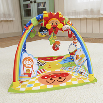 Japan imported Anpanman baby fitness device 0~1 year old childrens music fitness rack toy game blanket