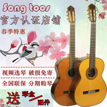 Santos song toos 020 030 040 050 single-sided classical guitar missing corner electric box children