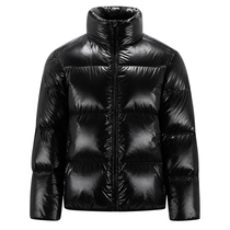 Mengkou password stand-up collar down jacket mens short warm winter jacket Light luxury bread suit mens tide 90%goose down