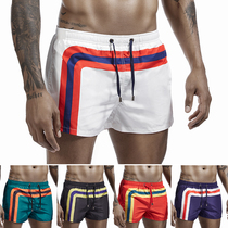 Color Striped Light Tide Sports Shorts Summer Beach Pants Swimming Pants Mens Running Three-point Training Fitness Pants