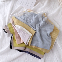 Healing system mulberry silk crotch Modale pure cotton elastic breathable lace anti-walking light Short-cut flat corner pants Ladies underpants