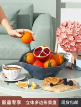 Fruit plate household living room coffee table Net red light luxury style candy plate modern simple snack plate acrylic dried fruit plate
