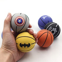 Vent decompression rubber elastic ball without inflation 6cm small high elastic children basketball Pat football